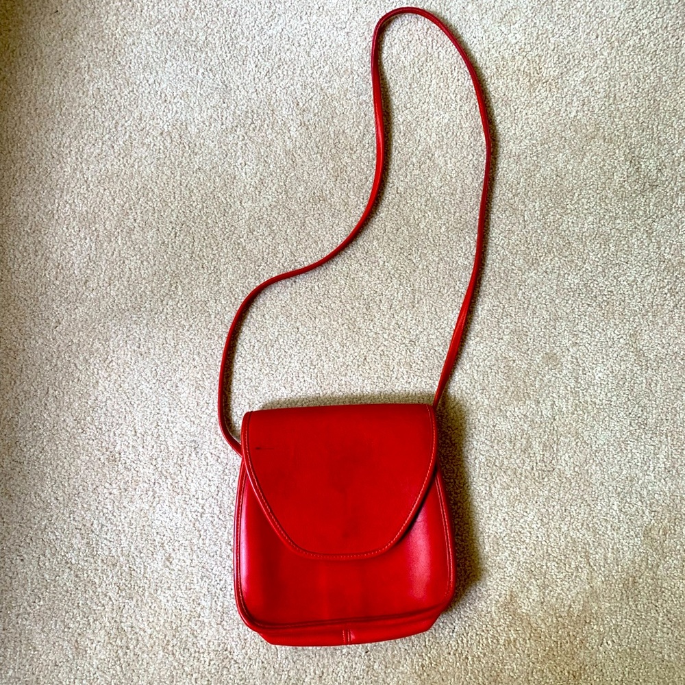 Vintage COACH Original Red Casey Bag